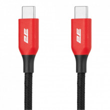 Дата кабель USB-C to USB-C 1.0m 100W black 2E (2E-CC100-WH) (323341)