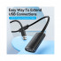 Дата кабель USB 2.0 AM/AF 15.0m Active black Vention (CBKBN) (344341)