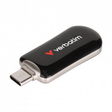 USB флеш накопитель Verbatim 128GB Plectra Black USB-C (30225) (317441)