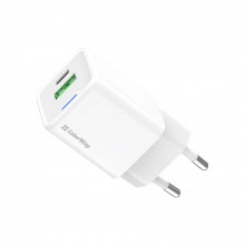 Зарядное устройство ColorWay GaN Mini 30W PD Port PPS USB (Type-C PD + USB QC4.0) white (CW-CHS053PD-WT) (254541)