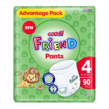 Подгузники GOO.N Friend Трусики 9-14 кг Размер 4 90 шт (F1010117-004) (239641)