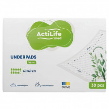 Пеленки для младенцев ActiLife Med Basic 60 х 60, 30 шт (4820174981471) (253941)