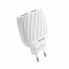 Зарядное сетевое HOCO C78A Highway 2USB 2.4A Type C Белый (196151)