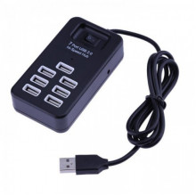 Хаб концентратор Digital USB 2.0 hub на 7 портов P-1602 Чёрный (340251)