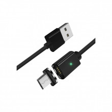 Дата кабель USB 2.0 AM to Micro 5P 1.0m Magnetic black Essager (EXCCXM-ML01) (324451)