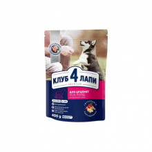 Сухой корм для собак Club 4 Paws Премиум. Для щенков с высоким содержанием курицы 400 г (4820083909443) (199951)