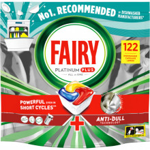 Таблетки для посудомоечных машин Fairy Platinum Plus All in One Lemon 122 шт. (8700216859974) (343061)