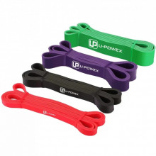 Эспандер U-Powex Power Band набір 4шт + якір + ручки 4,5-57kg (UP_1080_4in_+2esp) (203261)