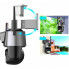 Уличная охранная WIFI камера видеонаблюдения Dual Lens Поворотная камера наблюдения с сиреной (202561)