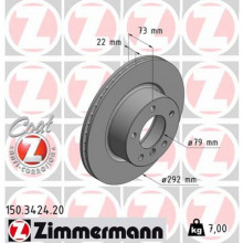 Тормозной диск ZIMMERMANN 150.3424.20 (299561)