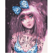 Картина по номерам "Бездонные глаза" ©lesya_nedzelska_art Идейка KHO4998 40х50 см