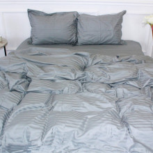 Пододеяльник MirSon Satin Stripe 30-0010 Light Gray 220х240 см (2200005251300) (330271)