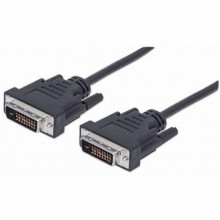 Кабель мультимедийный DVI M to DVI M 1.8m 24+1pin black REAL-EL (EL123500038) (193871)