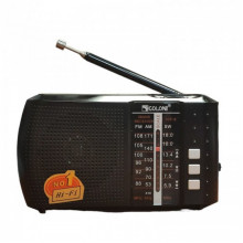 Радиоприёмник FM USB MicroSD Golon ICF-8 на аккумуляторе 18650 Черный (207481)
