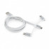 Дата кабель USB 2.0 AM to Lightning + Micro 5P + USB-C 1.0m Cablexpert (CC-USB2-AMLM32-1M-W) (260681)