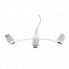 Дата кабель USB 2.0 AM to Lightning + Micro 5P + USB-C 1.0m Cablexpert (CC-USB2-AMLM32-1M-W) (260681)