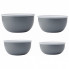 Миска KitchenAid Coreline, набір 4 шт, з кришкою, сірий (KQG176OSCGG) (292091)
