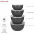 Миска KitchenAid Coreline, набір 4 шт, з кришкою, сірий (KQG176OSCGG) (292091)