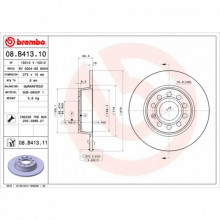 Тормозной диск Brembo 08.B413.11 (298291) Тормозной диск Brembo 08.B413.11 (298291)