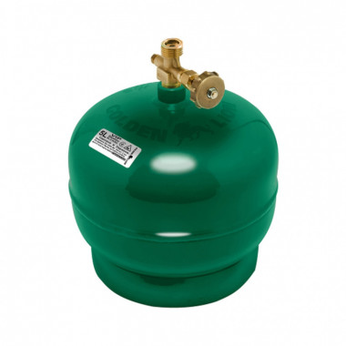 Бытовой газовый баллон Voltronic Golden Lion 2кг (4,8л) + пальник 20354 Green (GL-GBG-2k-48L) (281591)