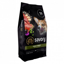 Сухой корм для собак Savory All Breed Sterilised rich in Fresh Turkey 12 кг (4820232631515) (205102)