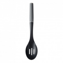 Ложка поварская KitchenAid Coreline для сервіровки з прорізами, 33,8 см, сіра (KAS004OHCGG) (293102)