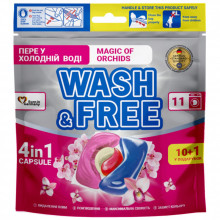 Капсулы для стирки Wash&Free Магия орхидей 11 шт. (4823128005933) (346302)