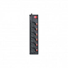 Сетевой фильтр питания REAL-EL RS-6 EXTRA 3m, black (EL122300002) (154402)