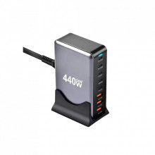 Зарядное устройство XoKo 2xUSB-С PD100W + 3xUSB-С PD65W + 3xUSB QC18W 440W GaN (QC-400) (261402) Зарядное устройство XoKo 2xUSB-С PD100W + 3xUSB-С PD65W + 3xUSB QC18W 440W GaN (QC-400) (261402)