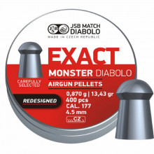 Пульки JSB Monster Redesigned 4,52 мм, 0,87 г, 400 шт/уп (546378-400) (279402)