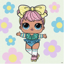 Картина по номерам "L.O.L. Surprise! Spring Bling Dawn" KHO1101, 40х40 см