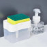 Диспенсер для моющего средства с подставкой для губки Soap Pump & Sponge Caddy Белый (251602)