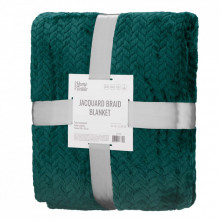 Плед Ardesto Jacquard Braid 200х220см, 100% полиэстер, изумрудный (ART0208JB) (265602)