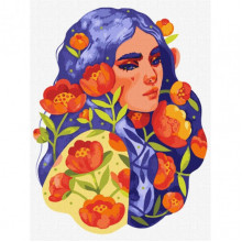 Картина по номерам "Синеглазая весна" ©lesya_nedzelska_art Идейка KHO2661 30х40 см