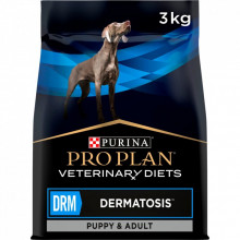 Сухой корм для собак Purina Pro Plan Veterinary Diets DRM Dermatosis Для поддержания функции кожи при дерматозах и чрезмерном выпадении шерсти 3 кг (7613035156289) (323702)