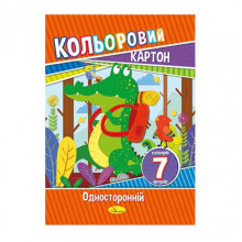 Набор цветного картона А4 АП-1101, 7 листов 230 г/м2