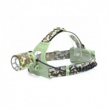 Фонарь налобный аккумуляторный CH-002M-T6 signal light Камуфляж zoom, ЗУ 220V (255802)