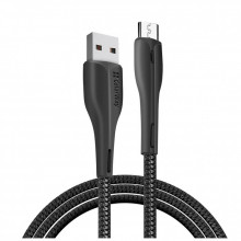 Дата кабель USB 2.0 AM to Micro 5P 1.0m led black ColorWay (CW-CBUM034-BK) (260802)
