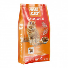 Сухой корм для кошек Wise Cat Chicken 10 кг (4820111141319) (343802)
