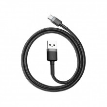 Дата кабель USB 2.0 AM to USB-C 2.0m 2A Gray-Black Baseus (CATKLF-CG1) (260902)