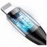 Дата кабель USB 2.0 AM to Lightning 2.0m 1.5A black Baseus (CALSP-C01) (324012)