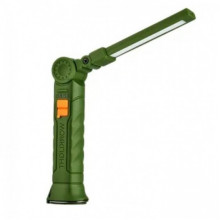 Аккумуляторная складная лампа WORKLIGHT G-52 LED COB поворот на 180° Зелёный (343312)