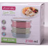 Ланч-бокс Kamille Food Box 3 ємності по 700 мл, 20х14.5х18.5см (187412)