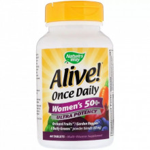 Мультивитамин Nature's Way Мультивитамины Для Женщин, Alive! Once Daily, Women's 50+ Mu (NWY-15692) (304512)