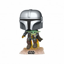 Фигурка для геймеров Funko Pop Мандалорец, летящий с малышом (50959) (212612)