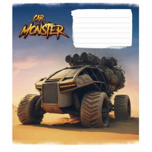 Тетрадь ученическая "Monster cars" 012-3243L-3 в линию, 12 листов