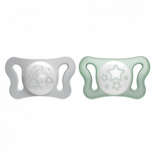 Пустышка Chicco Physioforma Micro силиконовая от 0 до 2 месяцев Нейтральная 2 шт (75126.41) (273322)