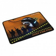 Мышка Gemix W100 USB Black/Gray + ігрова поверхня (W100Combo) (172622)