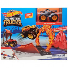 Игровой набор Автотрек "Monster Trucks" MS44(Grey) 1 машинка в комплекте