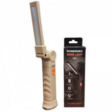 Аккумуляторная складная лампа WORKLIGHT G-52 LED COB поворот на 180° Светло-Коричневый (201922)